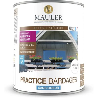 Mauler Huile de protection pin gris - Mat - 1L - Protège UV & intempéries - Publicité Mauler Huile de protection pin gris - Mat - 1L - Protège UV & intempéries - Publicité