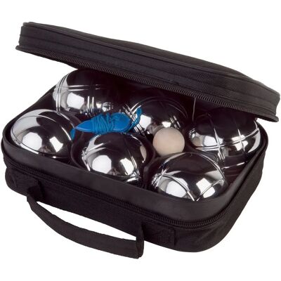 Ensemble de pétanque OUT2PLAY - 6 Boules Métalliques, Chrome, Inclut une Jota - Publicité Ensemble de pétanque OUT2PLAY - 6 Boules Métalliques, Chrome, Inclut une Jota - Publicité