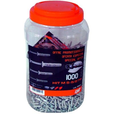 Taco de pared Spit - 750 uds - Nylon de impacto con tornillo de zinc - 55766 Taco de pared Spit - 750 uds - Nylon de impacto con tornillo de zinc - 55766