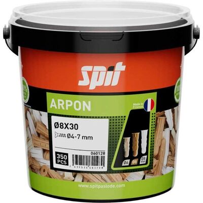 Kołek z tworzywa sztucznego SPIT 8x30mm - Do materiałów pustych Kołek z tworzywa sztucznego SPIT 8x30mm - Do materiałów pustych