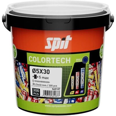 SPIT - Colortech 5x30 - Bimaterial - Ancla SPIT - Colortech 5x30 - Bimaterial - Ancla
