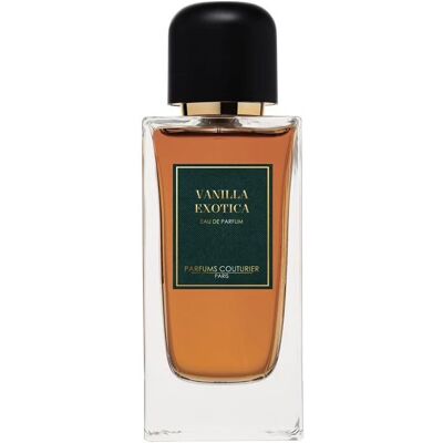 Jean Couturier - Vanilla Exotica - Parfum vanille exotique - 100 ml EDP - Notes de noix de coco et pêche dorée - Accords de jasmin et tiare - Fond boisé et musqué - Publicité Jean Couturier - Vanilla Exotica - Parfum vanille exotique - 100 ml EDP - Notes de noix de coco et pêche dorée - Accords de jasmin et tiare - Fond boisé et musqué - Publicité