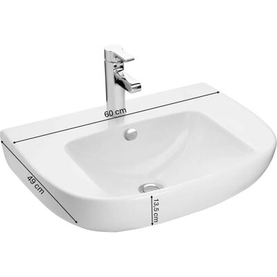 Jacob Delafon - E4736-00 Odeon Up - 60x49cm - Blanco - Sink Jacob Delafon - E4736-00 Odeon Up - 60x49cm - Blanco - Sink
