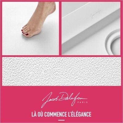 Jacob Delafon - Receveur de douche rectangle extra plat antidérapant 170x90cm - Publicité Jacob Delafon - Receveur de douche rectangle extra plat antidérapant 170x90cm - Publicité