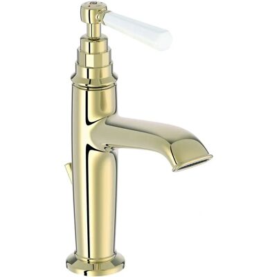 Jacob Delafon - Mélangeur rétro Beige or - lavabo - Publicité Jacob Delafon - Mélangeur rétro Beige or - lavabo - Publicité