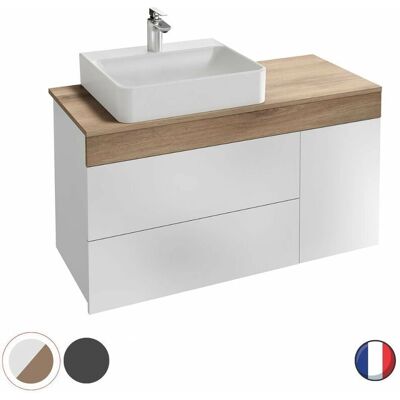 Mueble de baño Jacob Delafon Sully - Encimera de cerámica, Reversible, 83cm Mueble de baño Jacob Delafon Sully - Encimera de cerámica, Reversible, 83cm