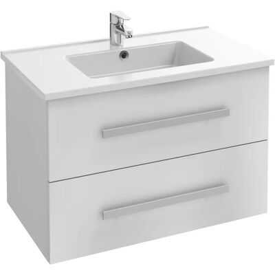 Jacob Delafon - Mueble de baño moderno con dos cajones profundos - Blanco Jacob Delafon - Mueble de baño moderno con dos cajones profundos - Blanco