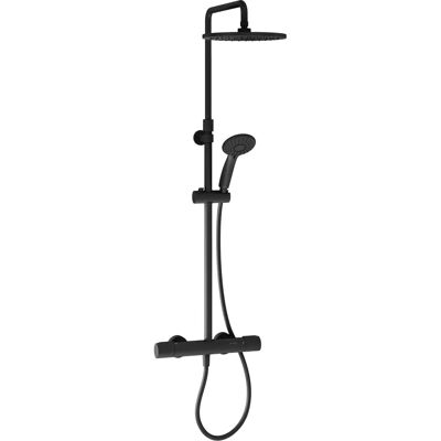 Columna de ducha termostática Juliette negro mate - Jacob Delafon - Columna de ducha de pared Columna de ducha termostática Juliette negro mate - Jacob Delafon - Columna de ducha de pared