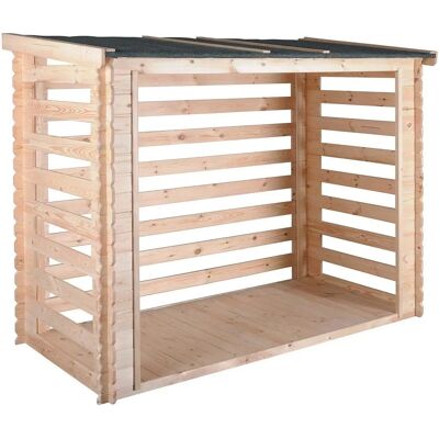 Jardipolys Abri bois 3,5 m³ - Rangement étanche en bois - Publicité Jardipolys Abri bois 3,5 m³ - Rangement étanche en bois - Publicité