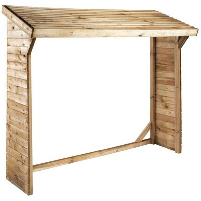 Abri à bois Burger Habitat - 2,5m³ - Design rustique - Publicité Abri à bois Burger Habitat - 2,5m³ - Design rustique - Publicité