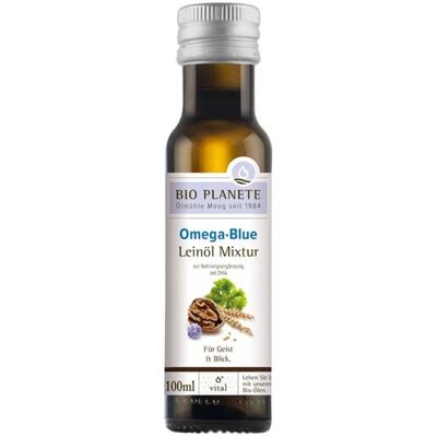 BIO PLANETE Omega Blue - Olej lniany i Orzechy - 100ml BIO PLANETE Omega Blue - Olej lniany i Orzechy - 100ml