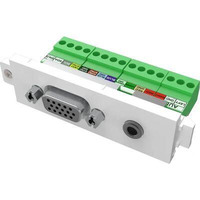 Módulo VGA + Audio Vision TC3 - Blanco Módulo VGA + Audio Vision TC3 - Blanco