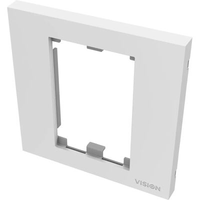 Vision TC3 Placa de Pared - Blanca - Compatible con cajas de 86x86mm Vision TC3 Placa de Pared - Blanca - Compatible con cajas de 86x86mm