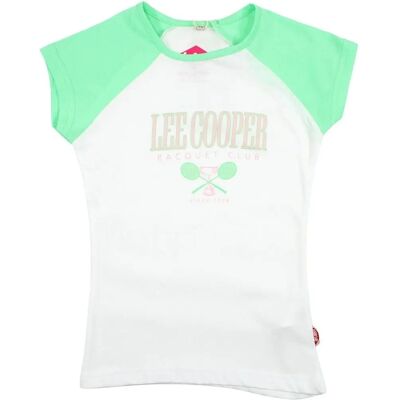Lee Cooper XS T-Shirt Vert en Coton - Enfant Lee Cooper XS T-Shirt Vert en Coton - Enfant