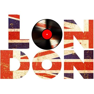 PLAGE Adesivo Murale Londra - Vinile Retro 48cm x 68cm PLAGE Adesivo Murale Londra - Vinile Retro 48cm x 68cm