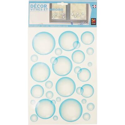 Adesivo Geometrico per Finestra PLAGE - Blu 21x29,7cm Adesivo Geometrico per Finestra PLAGE - Blu 21x29,7cm