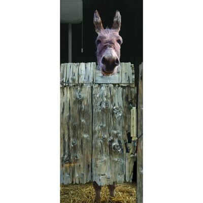 Naklejka na drzwi brązowa iluzja - Dekoracja - 204x83cm Naklejka na drzwi brązowa iluzja - Dekoracja - 204x83cm