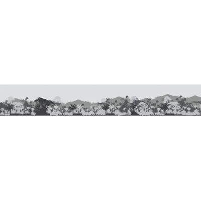 PLAGE Grey Jungle Landscape Wall Sticker - Wall Type PLAGE Grey Jungle Landscape Wall Sticker - Wall Type