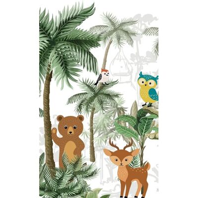 Murale Zwierząt Leśnych Tropikalnych - 250x150cm Murale Zwierząt Leśnych Tropikalnych - 250x150cm