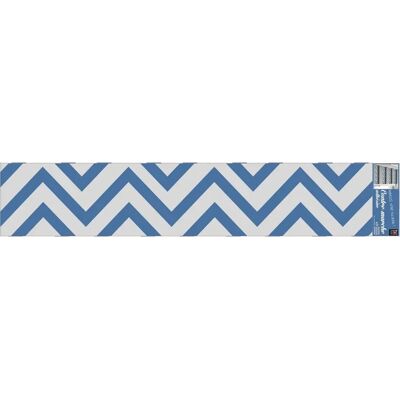 Naklejki ścienne Chevron Niebieskie - 3 sztuki, 100x19.5cm Naklejki ścienne Chevron Niebieskie - 3 sztuki, 100x19.5cm