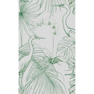 PLAGE Herons Orchid Wall Mural - Wall Mural PLAGE Herons Orchid Wall Mural - Wall Mural