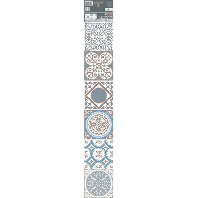 Beach French Wall Sticker Tiles - 6 pcs, 15x15 cm - Modern Retro Style Beach French Wall Sticker Tiles - 6 pcs, 15x15 cm - Modern Retro Style