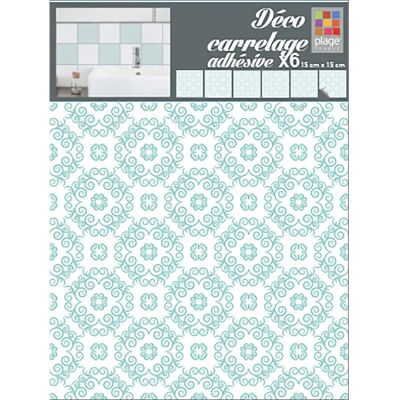 PLAGE Wall Sticker - Green Arabesque 15cm x 15cm - Wall Decor PLAGE Wall Sticker - Green Arabesque 15cm x 15cm - Wall Decor