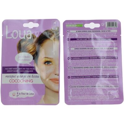 Loua Masque Visage - Lotus & Détente - 23ml - Publicité Loua Masque Visage - Lotus & Détente - 23ml - Publicité