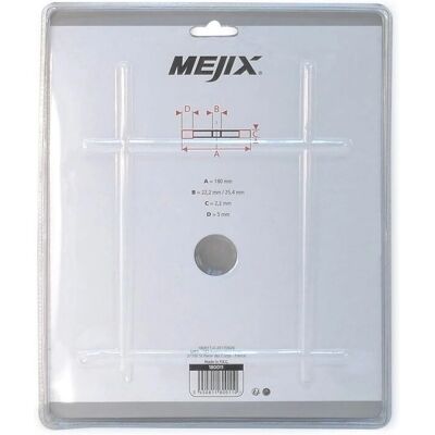 Mejix - 180011 - 180 mm - 25,4/22,23 mm - Disque diamant - Publicité Mejix - 180011 - 180 mm - 25,4/22,23 mm - Disque diamant - Publicité