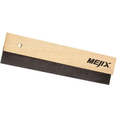 Mejix - 180214 - manche bois - lame caoutchouc - raclette - Publicité Mejix - 180214 - manche bois - lame caoutchouc - raclette - Publicité