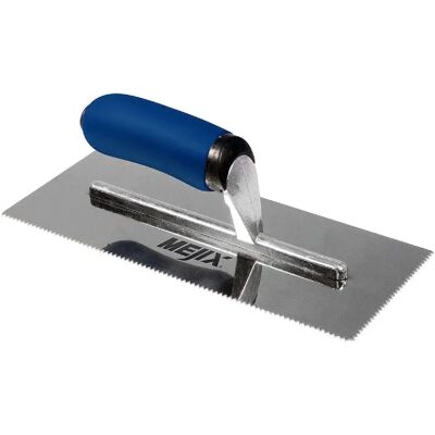 Spatule dentée en acier Mejix - 285x115mm V3x3 - Publicité Spatule dentée en acier Mejix - 285x115mm V3x3 - Publicité