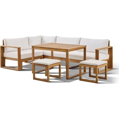 LEVATA DINING Ensemble de Jardin Modular - 6 Personnes - Publicité LEVATA DINING Ensemble de Jardin Modular - 6 Personnes - Publicité