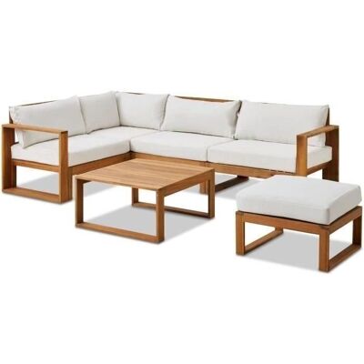 LevatA Ottoman - Beige - Salon de Jardin - 5 Personnes - Publicité LevatA Ottoman - Beige - Salon de Jardin - 5 Personnes - Publicité