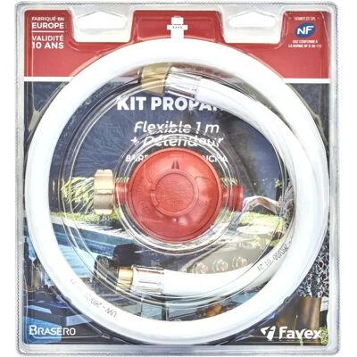 Kit regulador de gas Favex - para barbacoa y calefactor Kit regulador de gas Favex - para barbacoa y calefactor