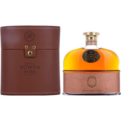 Bowen Extra 40% Vol. 0,7l dans boîte cadeau en cuir synthétique - Cognac - Publicité Bowen Extra 40% Vol. 0,7l dans boîte cadeau en cuir synthétique - Cognac - Publicité