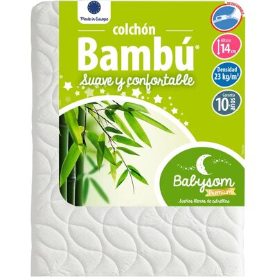 Babysom Baby Bamboe Matras - Natuurlijke, 60x120/70x140 cm, Omkeerbaar Babysom Baby Bamboe Matras - Natuurlijke, 60x120/70x140 cm, Omkeerbaar