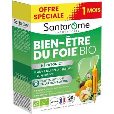 Santarome Bio Leberunterstützung Bio 30 Ampullen - Nahrungsergänzung Santarome Bio Leberunterstützung Bio 30 Ampullen - Nahrungsergänzung