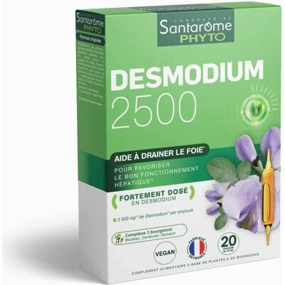 Santarome Desmodium 2500 - 20 Ampullen - Leberunterstützung Santarome Desmodium 2500 - 20 Ampullen - Leberunterstützung