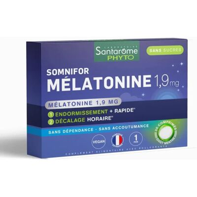 Santarome Somnifor Mélatonine 1,9 mg - Sommeil - 30 Comprimés - Publicité Santarome Somnifor Mélatonine 1,9 mg - Sommeil - 30 Comprimés - Publicité