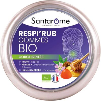 Santarome Respi'rub Bio Gommes Gorge Irritée - Soulagement Respiratoire - Publicité Santarome Respi'rub Bio Gommes Gorge Irritée - Soulagement Respiratoire - Publicité