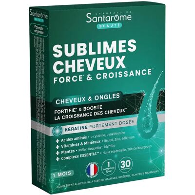 Santarome Sublimes Force & Croissance Cheveux - Complément Alimentaire - Publicité Santarome Sublimes Force & Croissance Cheveux - Complément Alimentaire - Publicité
