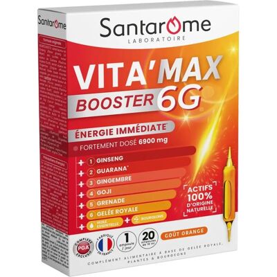 Santarome Vita'Max Booster 6G Orange - Nahrungsergänzungsmittel Santarome Vita'Max Booster 6G Orange - Nahrungsergänzungsmittel