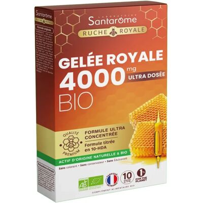 Santarome Ruche Royale Gelée Royale 4000 mg Bio - 10 Ampullen Santarome Ruche Royale Gelée Royale 4000 mg Bio - 10 Ampullen