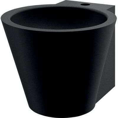 Delabie Mini Baila Lavabo suspendido - Negro - 37,5cm - Acero inoxidable Delabie Mini Baila Lavabo suspendido - Negro - 37,5cm - Acero inoxidable