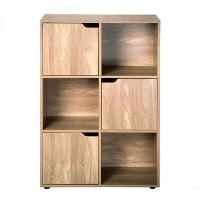 Étagère Modulaire CASAME - 6 Compartiments, 3 Portes - Publicité Étagère Modulaire CASAME - 6 Compartiments, 3 Portes - Publicité