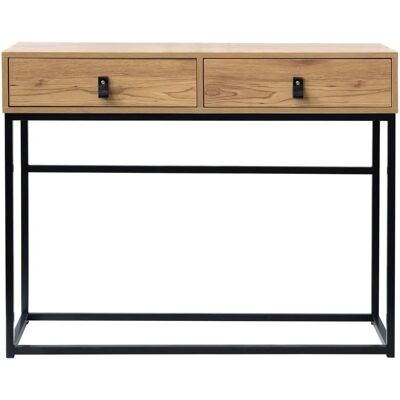 Calicosy JILL 100x81x35cm - Console moderne à 2 tiroirs - Publicité Calicosy JILL 100x81x35cm - Console moderne à 2 tiroirs - Publicité