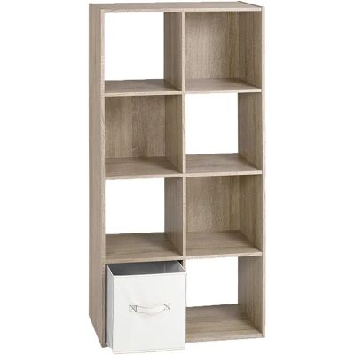 Étagère Calicosy Regal Marron - 8 Compartiments - 120cm - Publicité Étagère Calicosy Regal Marron - 8 Compartiments - 120cm - Publicité