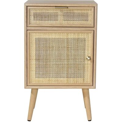 Calicosy A71cm Beige Nightstand - Rattan Natural Calicosy A71cm Beige Nightstand - Rattan Natural