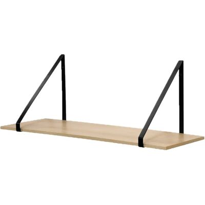 CASAME Étagère murale de 29,5 cm en bois clair - Fixation murale - Publicité CASAME Étagère murale de 29,5 cm en bois clair - Fixation murale - Publicité