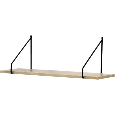 CASAME Étagère Murale 60cm Style Industri Bois Clair - Publicité CASAME Étagère Murale 60cm Style Industri Bois Clair - Publicité